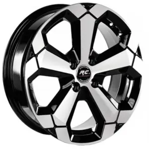 16 İnç 5x100 Black Polish Jant Takımı Volkswagen Seat Skoda Toyota Uyumlu