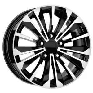 16 inç 5x114.3 black polish jant takımı görünümü