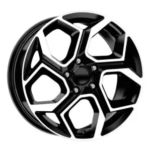 17 inç 4x100 black polish Renault Clio Dacia Sandero Opel Corsa uyumlu jant takımı