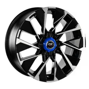 17 inç 4x100 black polish Renault Clio Dacia Sandero jant takımı görünüm
