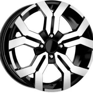 17 inç 4x100 black polish Renault Clio Dacia Sandero jant takımı görünüm