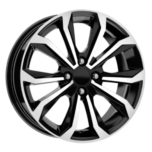 17 İnç 4×100 Black Polish Jant Takımı Renault Clio Symbol Dacia Sandero Fiat Egea Linea Opel Corsa Uyumlu