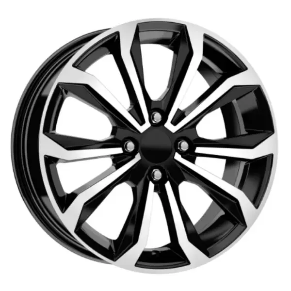 17 inç 4x100 black polish Renault Clio Opel Corsa jant takımı görünüm