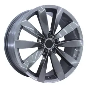 17 inç 4x100 gun metal Renault Clio Opel Corsa jant takımı görünüm