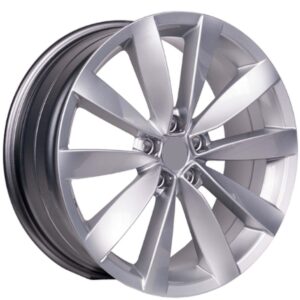 18 İnç 5x112 Lugano Silver Volkswagen Golf Volkswagen Passat Seat Leon Uyumlu Jant Takımı