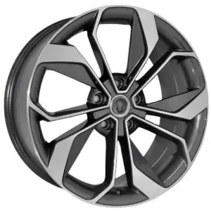 18 inç 5x114.3 Gun Metal Polish Nissan Qashqai Renault Kadjar Mazda 6 uyumlu jant takımı