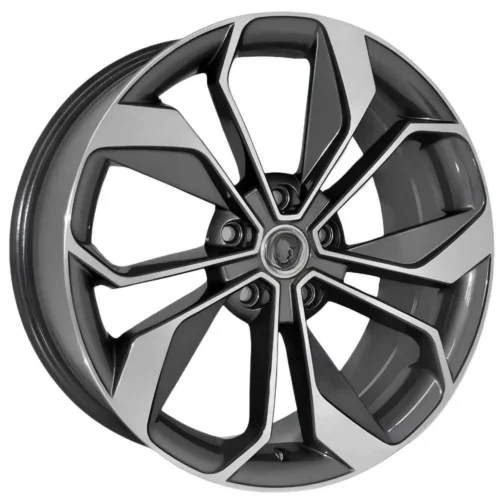 18 İnç 5×114.3 Gun Metal Polish Nissan Qashqai Renault Kadjar Megane Uyumlu Jant Takımı