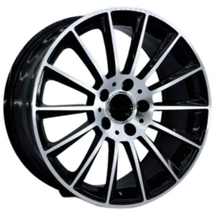 19 İnç 5x112 Black Polish Mercedes S Class Mercedes E Class Mercedes C Class Uyumlu Ön Arka Jant Takımı