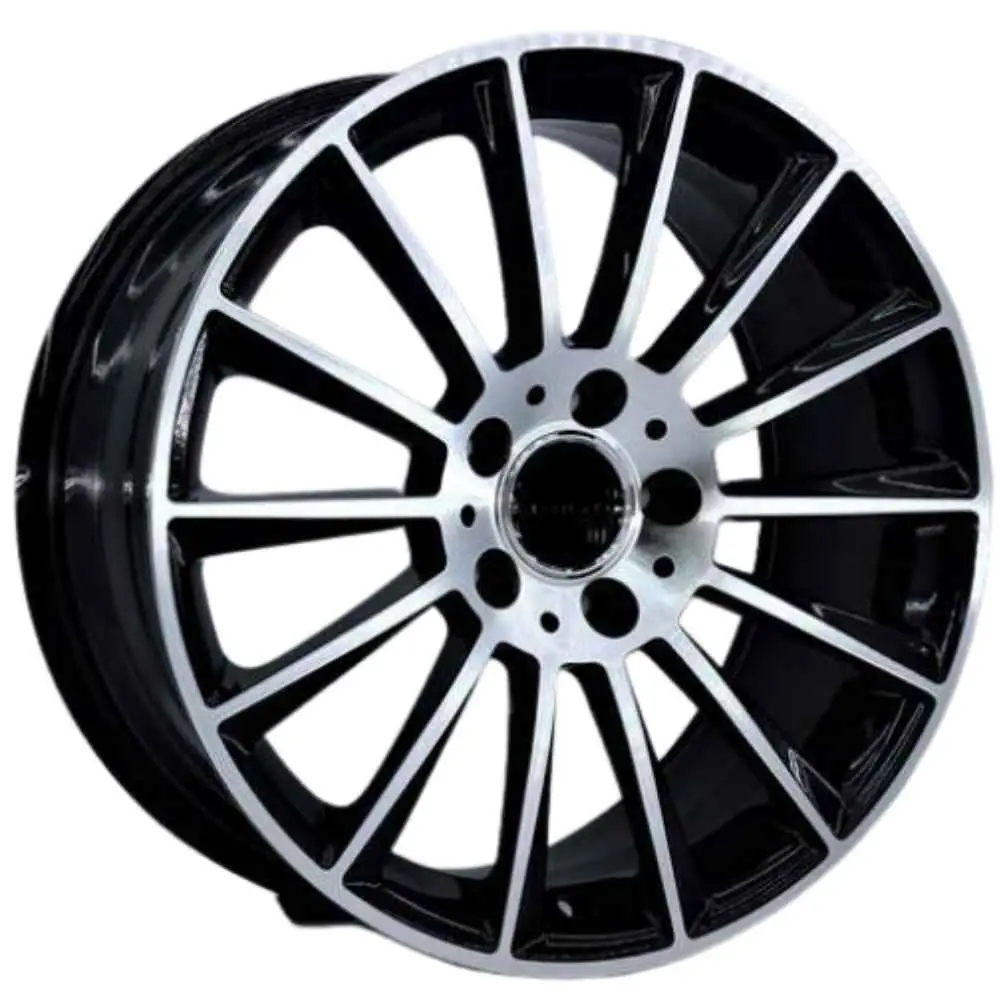 19 İnç 5x112 Black Polish Mercedes S Class Mercedes E Class Mercedes C Class Uyumlu Ön Arka Jant Takımı