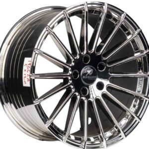 20 İnç 5x120 Chrome R1W-YF0124 BMW 3 Serisi BMW 4 Serisi BMW 5 Serisi Uyumlu Ön Arka Jant Takımı - 8.5J ET30 ön 9.5J ET35 arka 5x120 jant takımı