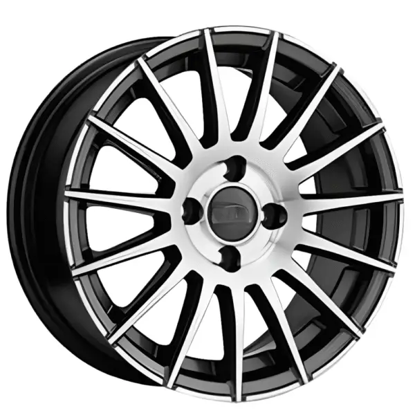 15 İnç 4x100 Black Lip Polish Jant Takımı Renault Clio Fiat Egea Volkswagen Polo Uyumlu
