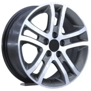 16 inç 5x100 gun metal polish jant takımı görünüm