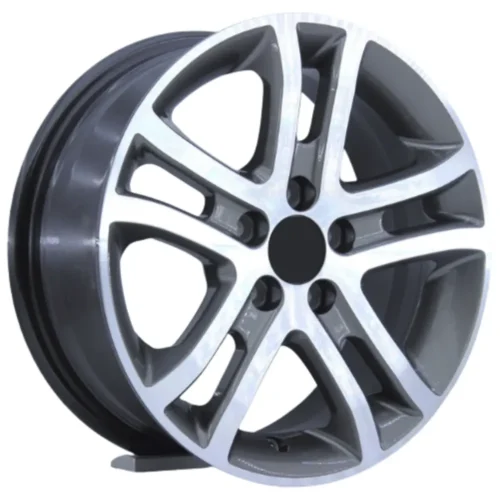 16 İnç 5×100 Gun Metal Polish Jant Takımı Volkswagen Seat Skoda Toyota Uyumlu