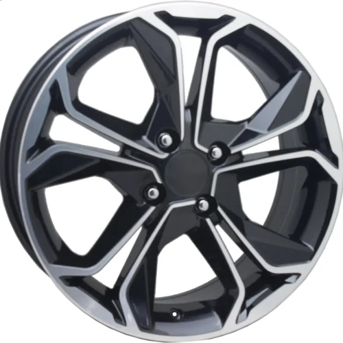 16 İnç 4×100 Black Polish Jant Takımı Renault Clio Dacia Opel Corsa Astra Fiat Linea Uyumlu