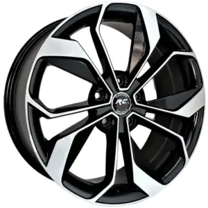 18 İnç 5x114.3 Black Polish Nissan Renault Toyota Uyumlu Jant Takımı