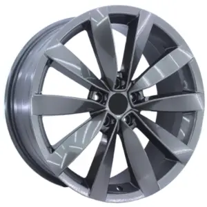 19 İnç 5x112 Gun Metal Lugano Volkswagen Seat Skoda Mercedes Uyumlu Jant Takımı