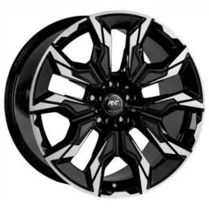 19 İnç 5x112 Black Polish R1-1198 Mercedes C Serisi Audi A4 Audi A6 Uyumlu Ön Arka Jant Takımı - 8.5J ET29 ön 10J ET46 arka 5x112 jant takımı