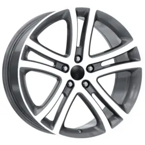 19 İnç 5x112 Gun Metal Polish Volkswagen Audi Seat Skoda Uyumlu Jant Takımı