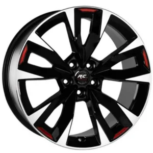 19 İnç 5x112 Black Polish Red Mercedes Audi Volkswagen Seat Skoda Uyumlu Jant Takımı