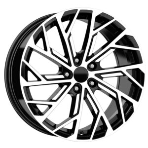 17 İnç 5x100 Black Polish Volkswagen Golf Seat Leon Skoda Octavia Uyumlu Jant Takımı