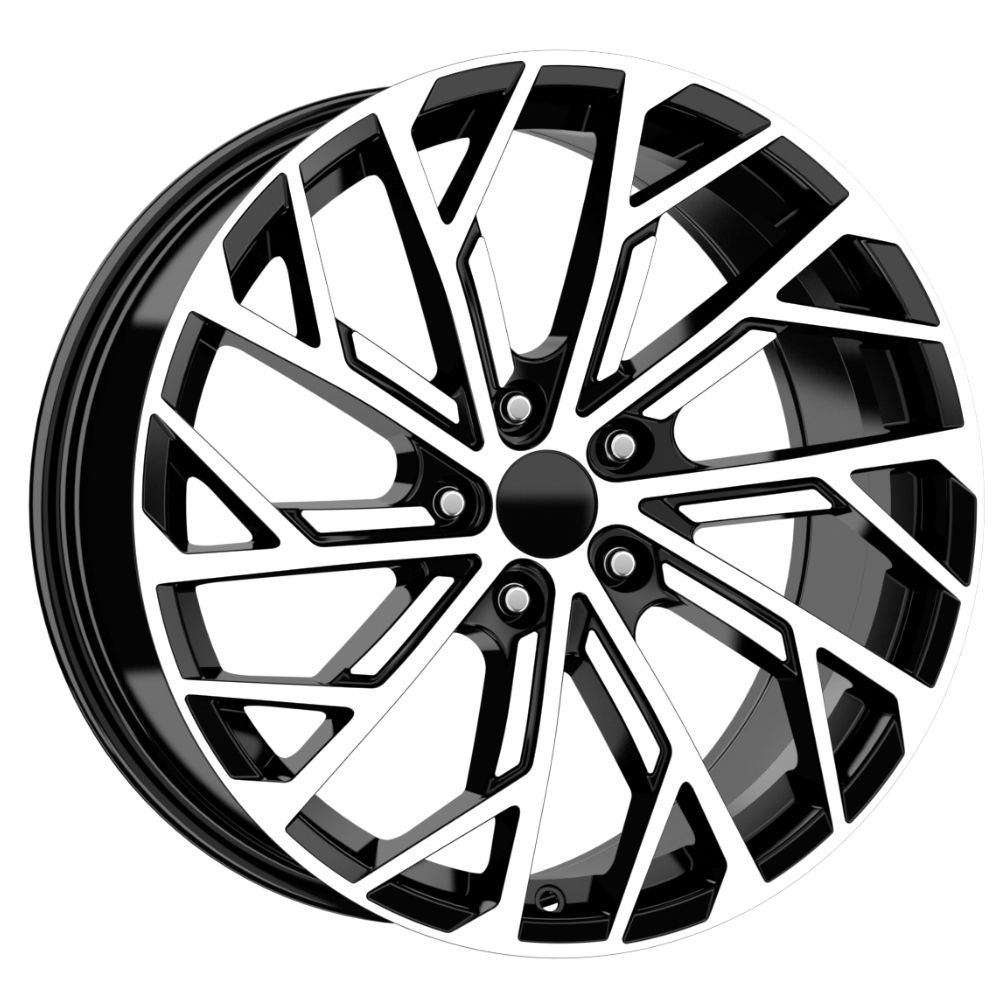 17 inç 5x100 Black Polish Volkswagen Seat Skoda uyumlu jant takımı