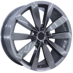 17 İnç 5x100 Gun Metal Lugano Subaru Impreza Toyota GT86 Volkswagen Golf Uyumlu Jant Takımı