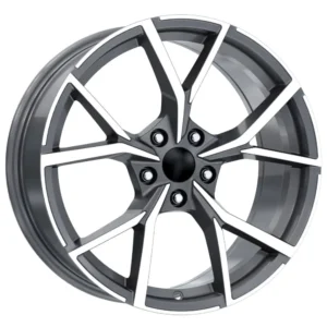 17 İnç 5x112 Dayimd Gun Metal Volkswagen Golf Seat Leon Uyumlu Jant Takımı