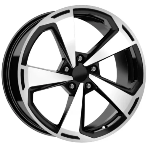 18 İnç 5×100 Black Polish Volkswagen Golf Seat Leon Skoda Octavia Uyumlu Jant Takımı
