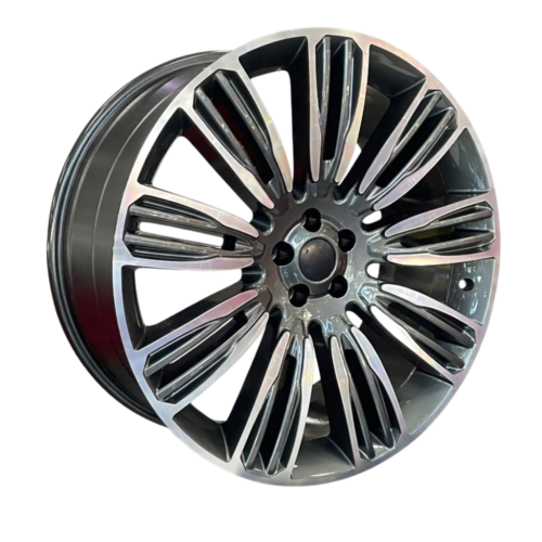 22 İnç 5×120 Gun Metal Polish Range Rover Sport Vogue Discovery BMW Uyumlu Jant Takımı