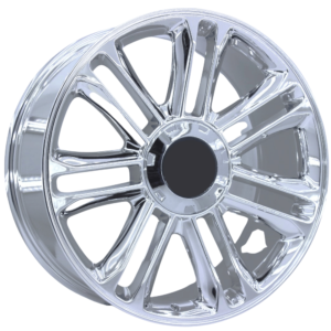 22 inç 6x139.7 Chrome jant takımı Chevrolet Silverado Tahoe GMC Sierra uyumlu