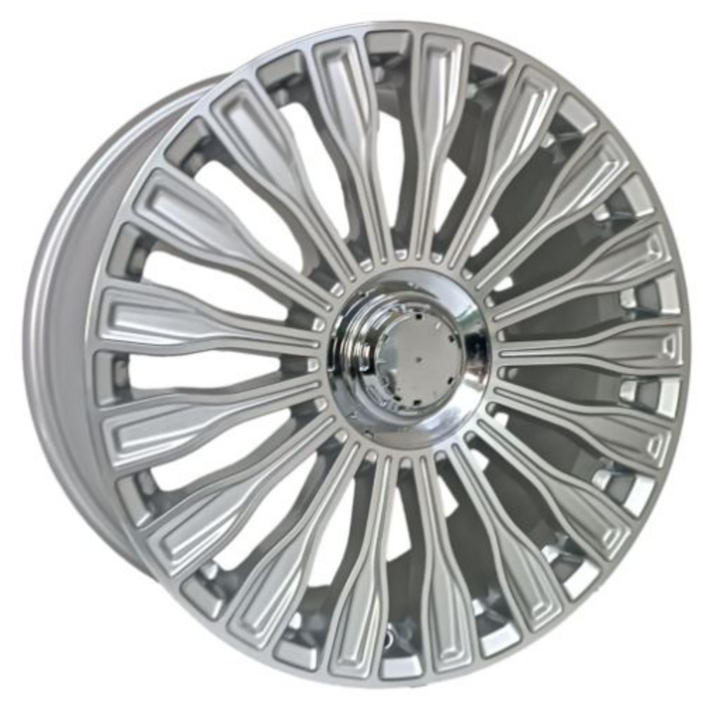 20 inç 5x112 Silver jant takımı Mercedes C Serisi Audi A4 Volkswagen Passat uyumlu