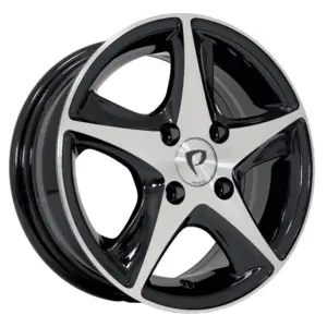 13 inç 4x100 Black Machined jant takımı Tofaş R9 Civic Palio uyumlu