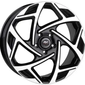 17 inç 4x100 black polish Renault Clio Opel Corsa jant takımı görünüm