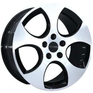 17 İnç 5x112 Black Polish Detroit Jant Takımı Volkswagen Golf Seat Leon Uyumlu