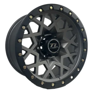 17 inç 6x114.3 French Grey Mat Black jant takımı görünüm