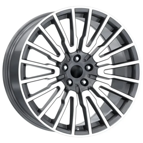 20 İnç 5×112 Gun Metal Polish Ön Arka Mercedes Audi Volkswagen Seat Skoda Uyumlu Jant Takımı