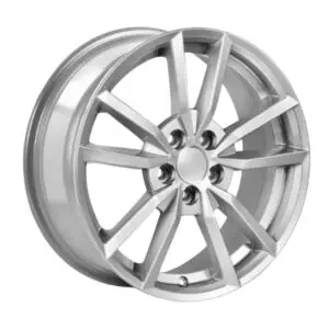 16 İnç 5x112 Silver Gloss Jant Takımı Volkswagen Golf Passat Seat Leon Skoda Uyumlu