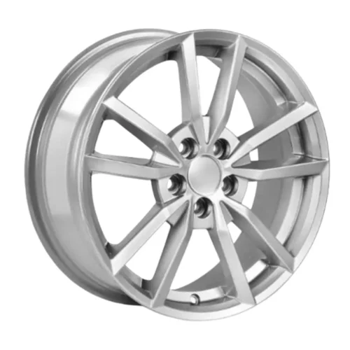 16 İnç 5×112 Silver Gloss Jant Takımı Volkswagen Golf Passat Audi A3 A4 Seat Leon Skoda Uyumlu