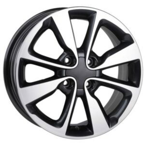 15 inç 4x100 Gun Metal Polish Toyota Hyundai Kia uyumlu jant takımı