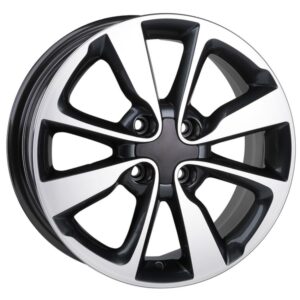 16 İnç 4x100 Gun Metal Toyota Yaris Corolla Auris Renault Fiat Hyundai Uyumlu Jant Takımı