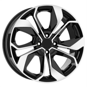 16 inç 5x114.3 Black Polish Renault Dacia Nissan uyumlu jant takımı