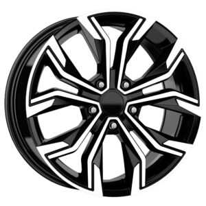 16 inç 5x114.3 Black Polish Renault Nissan Toyota uyumlu jant takımı