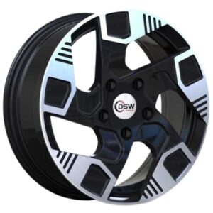 16 inç 5x98 Black Polish Fiat Alfa Romeo Doblo uyumlu jant takımı