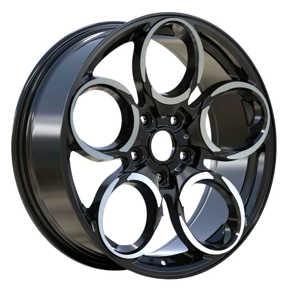 18 İnç 5x100 Black Polish Volkswagen Golf Seat Leon Skoda Toyota Uyumlu Jant Takımı
