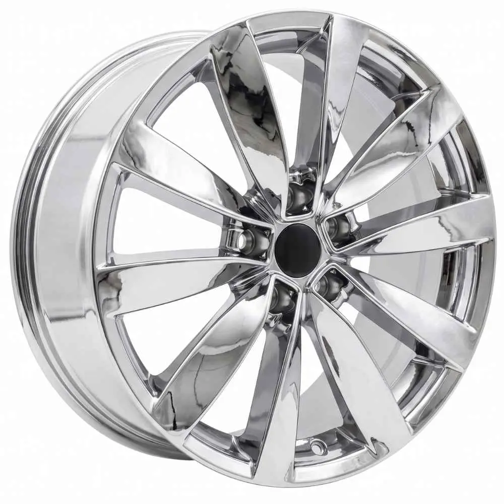 18 inç 5x112 Lugano Chrome Volkswagen Golf Volkswagen Passat Seat Leon uyumlu jant takımı