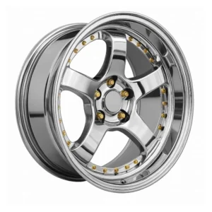18 İnç 5x114.3 Chrome R1W-L002 Honda Civic Toyota Corolla Nissan Qashqai Uyumlu Ön Arka Jant Takımı - 8.5J ET25 ön 9.5J ET25 arka 5x114.3 jant takımı