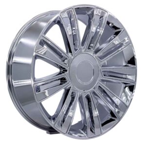 22 İnç 6x139.7 Chrome Cadillac Escalade GMC Sierra Chevrolet Tahoe Uyumlu Jant Takımı