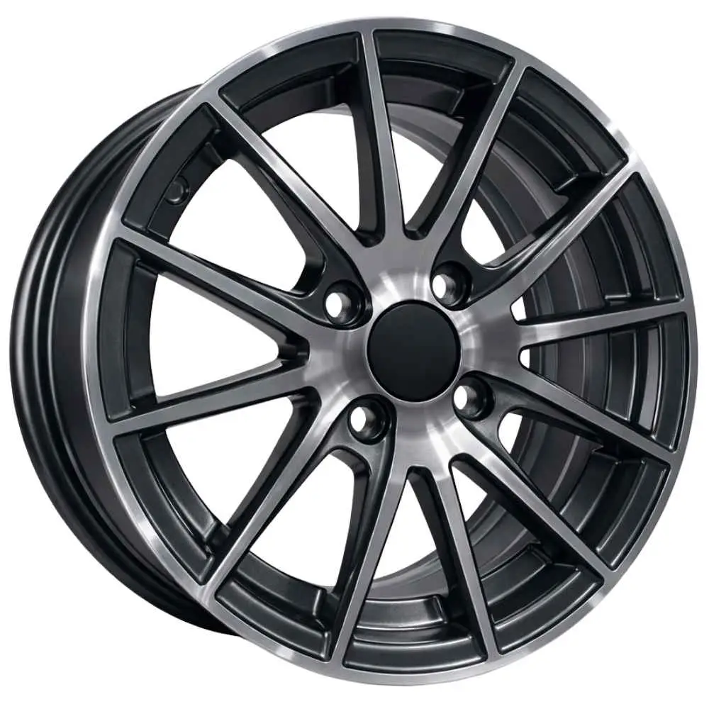 14 İnç 4x100 Gun Metal Polish Renault Clio Hyundai i20 Toyota Yaris Uyumlu Jant Takımı