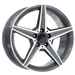 19 İnç 5x112 Gun Metal Polish Mercedes C Serisi Uyumlu Ön Arka Jant Takımı