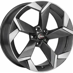 19 İnç 5x112 Gun Metal Polish Volkswagen Golf Seat Leon Skoda Octavia Uyumlu Jant Takımı